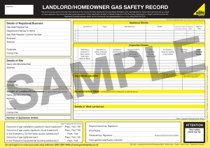 Landlord Gas Safety Record